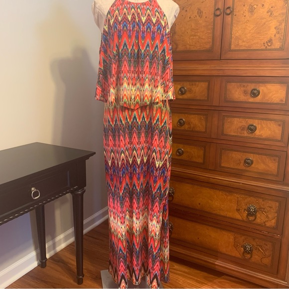 Colorful zigzag, Maxi dress - Picture 1 of 10